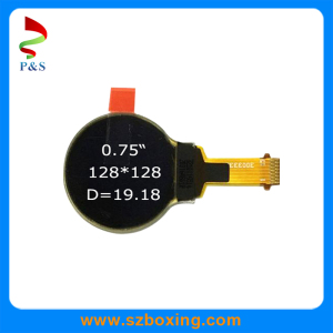 0.75inch Round Mono OLED Display, White Color