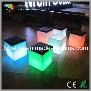 Color Changing LED Cube Chair / Nightclub Furniture / Bar Chair