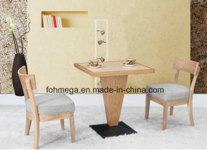 2 Seating Solid Wood Restaurant Dining Table Set